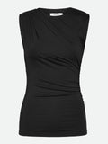 Billie drape topp - black