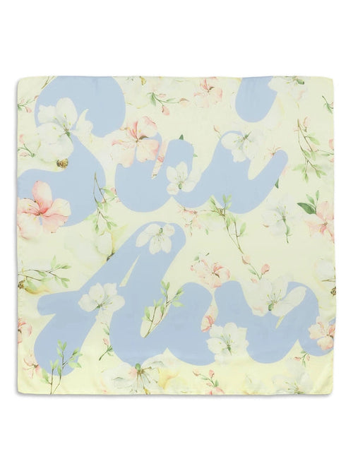 Floral skjerf - Butter Yellew/Blue Sui Ava