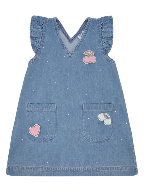 KAROLINE SPARKLING KJOLE - Blue Denim Hust & Claire