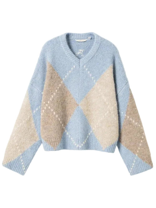Lai Knit genser - Sky Blue Mix Noella