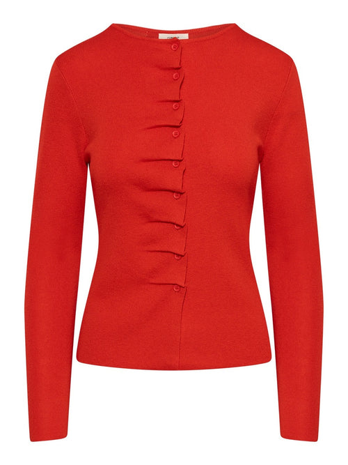 Gilet gamira cardigan - rouge by SUNCOO - Genser. 2026, 2603, ansattrabatt, Brando, brando-no, opprettetsiste2måneder, Outerwear, Rabattkode, SHLP