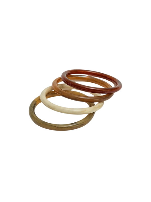Bangle sett armbånd - camel/sand/creme/terracotta BOW19