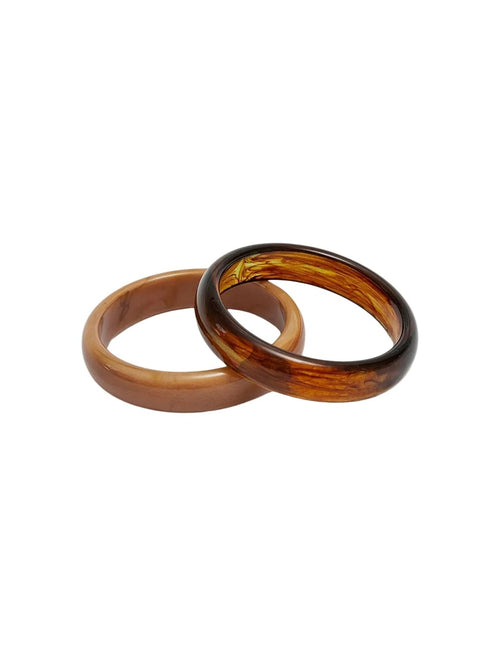 Bangle 2 Sett - Terracotta/Brown BOW19