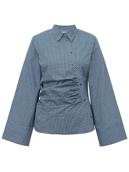 Loutro skjorte - Navy Blue by MbyM / Message - Skjorte. 2026, 2601, Brando, brando-no, Dame, mottatt30dager, Nyhet, SHLP, Tops