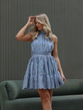 Princess lace kjole - blue