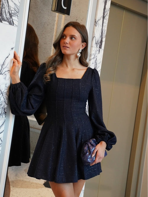 Sophie tweed kjole - midnight blue by Golightly - Kjoler. 1+lagerCitySyd, 1+lagerJekta, 1+lagerMoa, 1+lagerSirkus, 1+lagerStrømmen, 1+lagerTriaden, 1+lagerTrondheimTorg, 75%varianter på lager, Aldrihattlager, ansattrabatt, Arkiveres?, Bestselger, Brando, brando-no, Dame, Dresses, Ekskluderte produkter, Golightly, Kjoler, mottatt30dager, NOOS, Pentøy, Pentøy25, Publisert, Publisertsiste2måneder, SHLP, Sigrid, Strikk, YGroup_sophietweedkjole