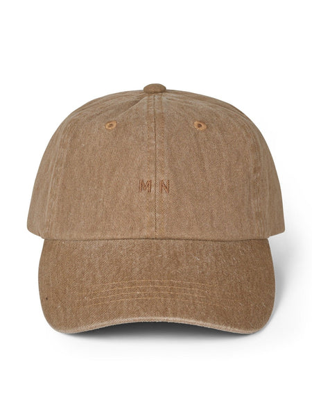 Mads Nørgaard Washed cotton twill coal cap - walnut | Brando
