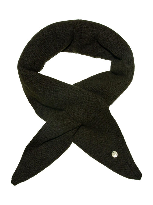 Skjerf triangel m/knyting - grønn brun