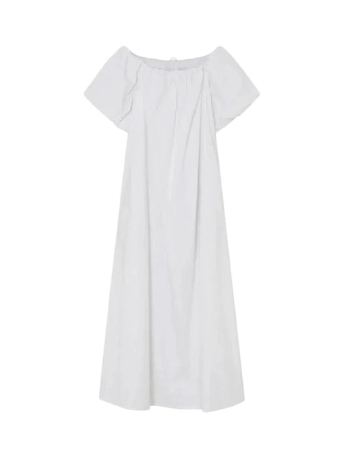 Gia Fine Crispy Poplin kjole - Brilliant White 2ND Day