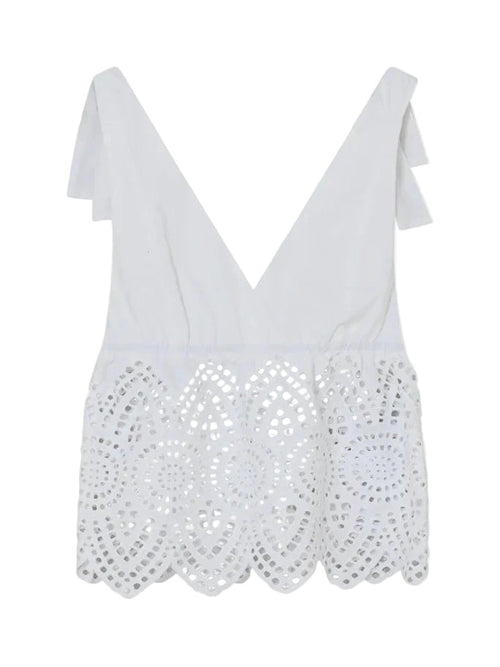 Kuna Poplin Charm topp - Brilliant White 2ND Day