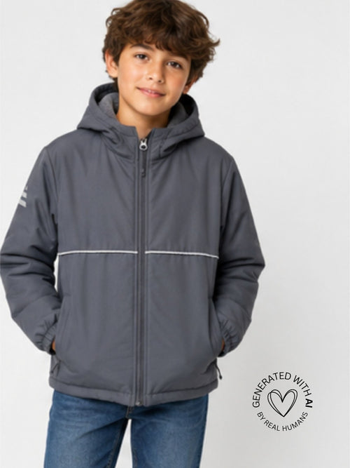 COMA SOFTSHELL JAKKE - Cool Grey 27 KIDS