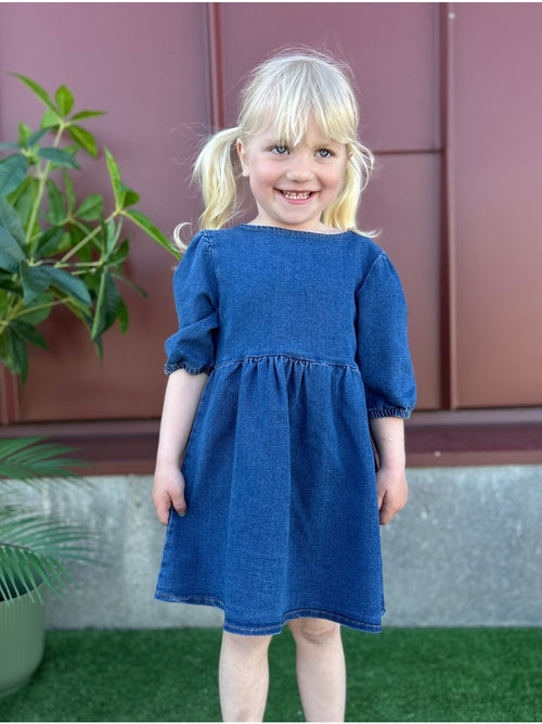 Daniella Denim Kjole - Denim Dark Blue 27 KIDS