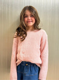 Kaia Knitted Genser - Light Pink
