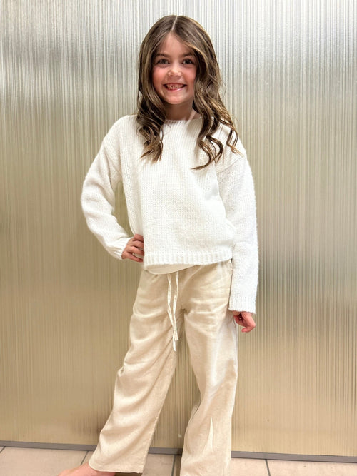 Lin Bukse Unisex - Light Beige 27 KIDS