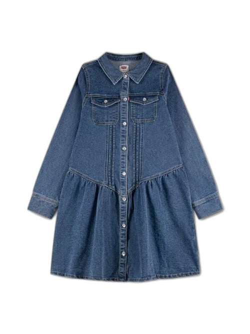 LVG LONG SLEEVE DROP WAIST DRE - LASSO by Levis. 2026, 2603, ansattrabatt, Barn, Brando, brando-no, brandokids, Dresses, Mangler aldersgruppe, mottatt30dager, Rabattkode, SHLP