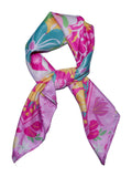 Skjerf glatt "hawaii" - rosa