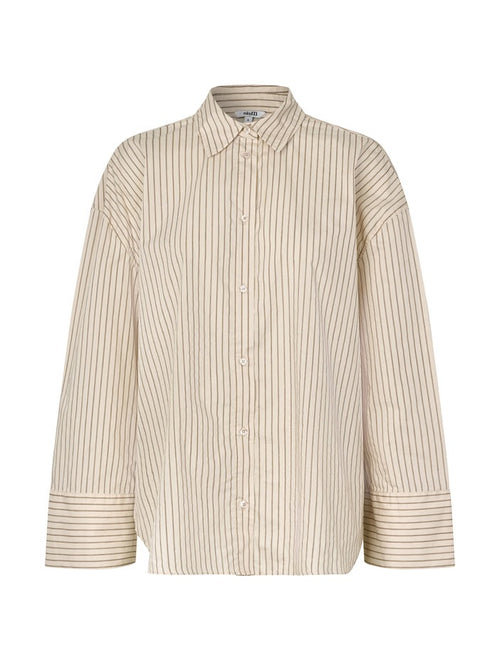 Marfa skjorte - cremé black stripe