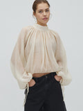 Menila bluse - pale creme