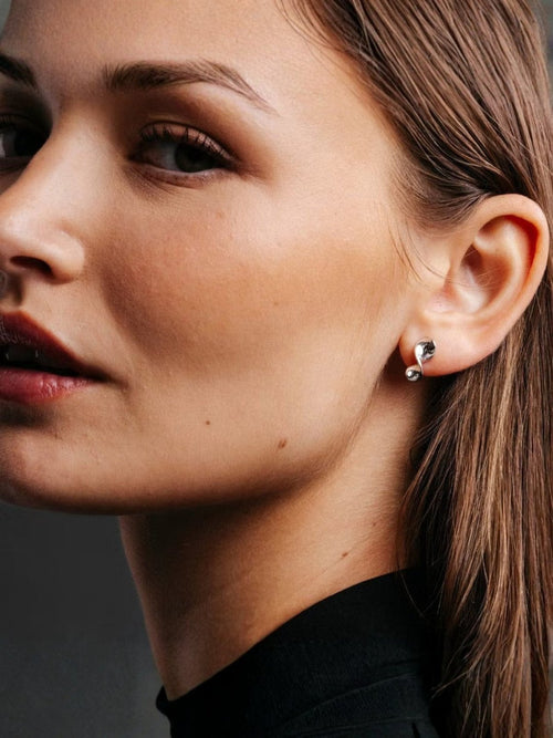 Twist earrings Silver Plated - Silver plated Sparv Accessories