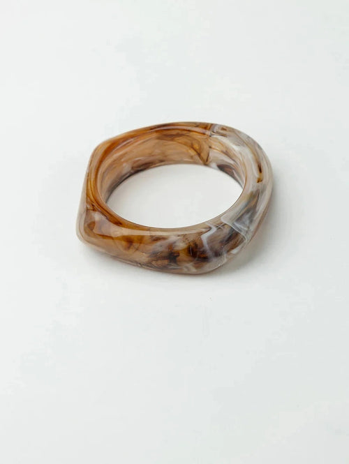 Big Square Bracelet - Light Brown BOW19