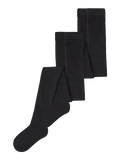 PANTYHOSE RIB 2PCK - Black