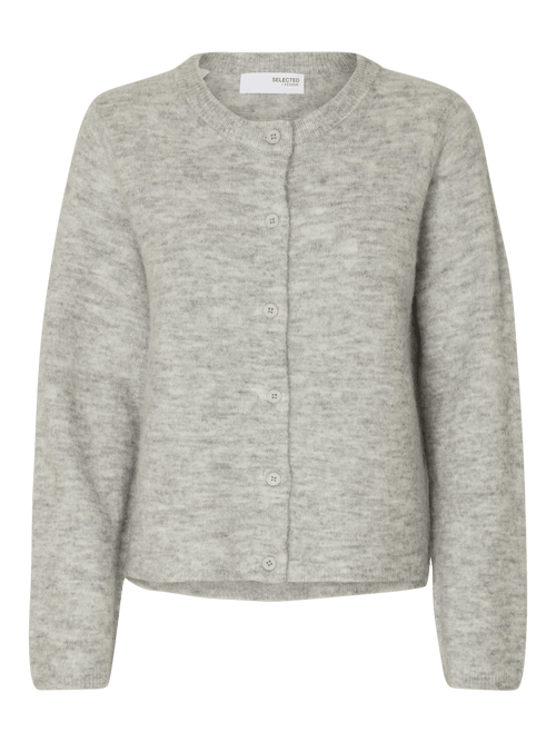 Lulu new knit cardigan - light grey melange Selected Femme