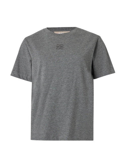 Parry heavy jersey t-skjorte - medium grey melange by DAY Birger et Mikkelsen - T-skjorte. 2026, 2602, ansattrabatt, Brando, brando-no, Dame, mottatt30dager, opprettetsiste2måneder, Rabattkode, SHLP, T-Shirt