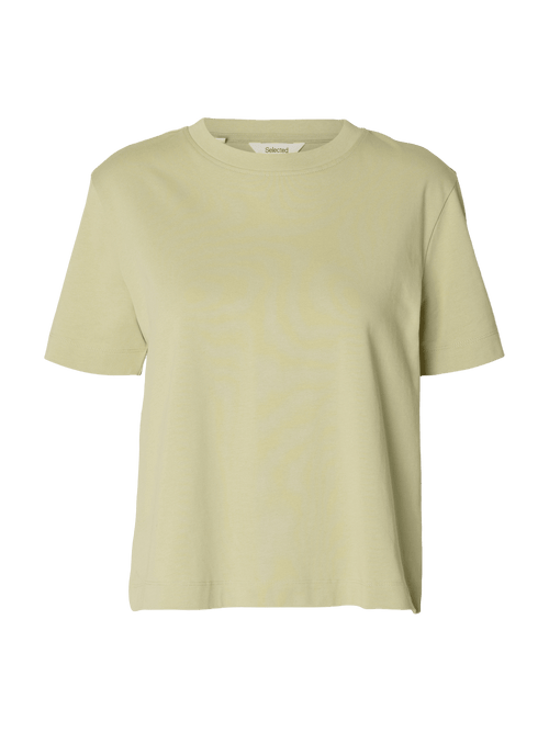 ESSENTIAL BOXY T-SKJORTE - Lint Selected Femme