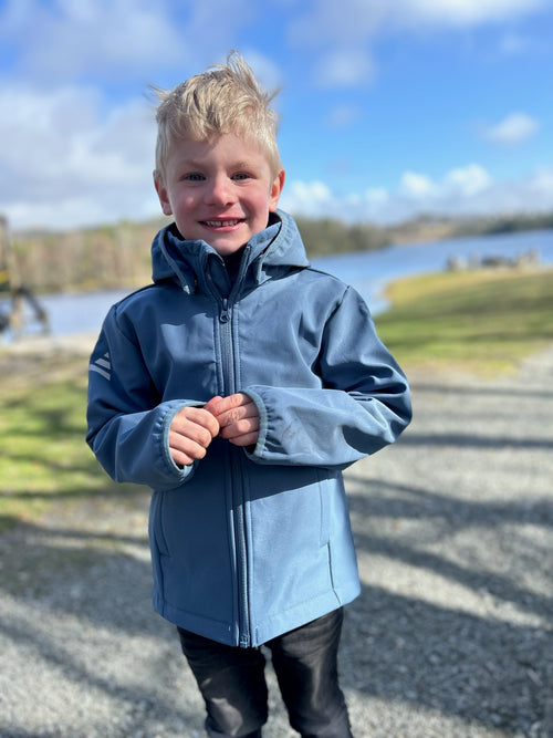 Coma Softshell jakke - Bering Sea Blue 27 KIDS