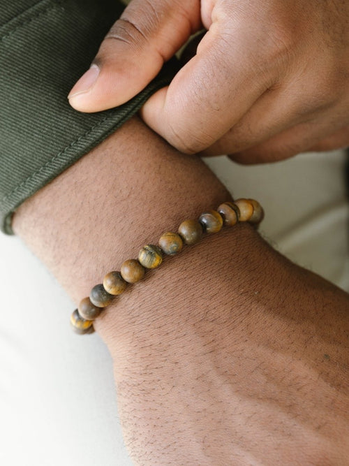 Stones Bracelet Basic - Matt Tiger by Steel & Barnett - Tilbehør. 2026, 2601, Accessories, Brando, brando-no, Herre, mottatt30dager, SHLP