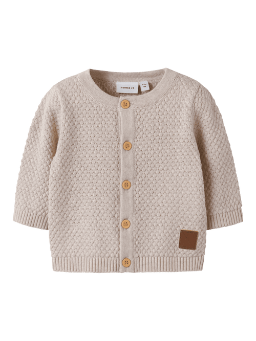 DENVER KNIT CARDIGAN - Peyote Melange NAME IT