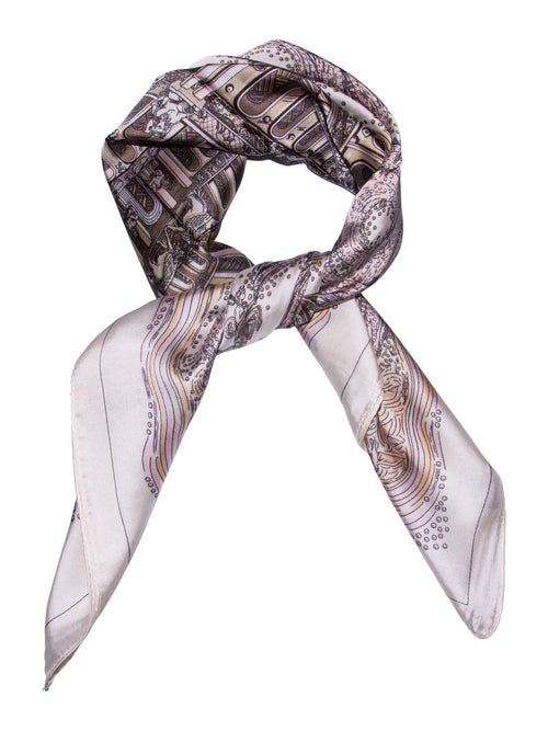 Skjerf m/bygning - rosa Intex