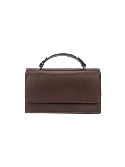 Aria glossy structure veske - Cocoa HVISK