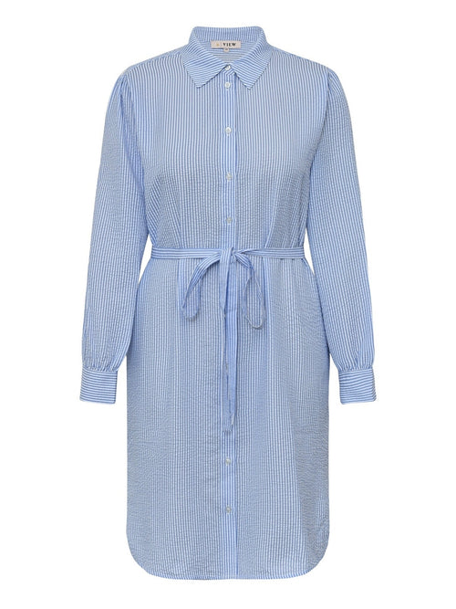 Sonja shirt dress - 112 Blue/white stribe A-View