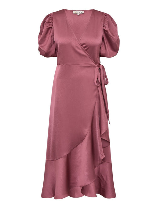 Sinda kjole - old rose A-View