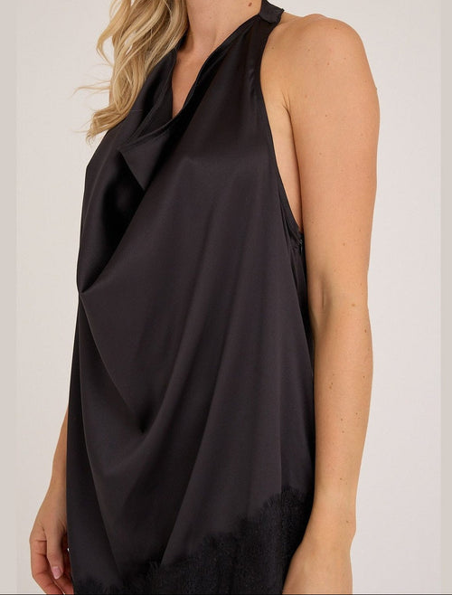 Katti asymetric topp - Black A-View