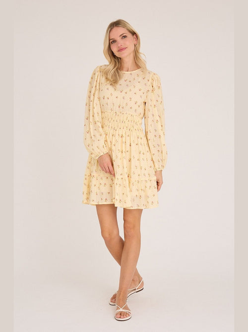 Elinor kjole - Pale yellow A-View