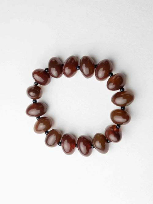 Arta Bead Bracelet - Brown BOW19
