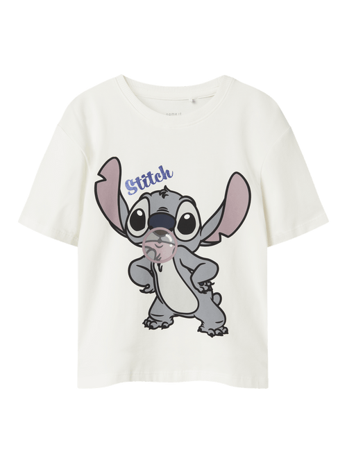 AKUN STITCH T-SKJORTE - Cloud Dancer NAME IT