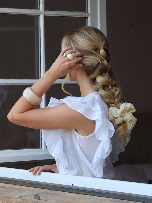 Ice cream scrunchie - lemon sorbet Sui Ava