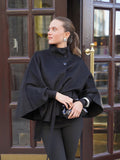 Almio ull jakke - black