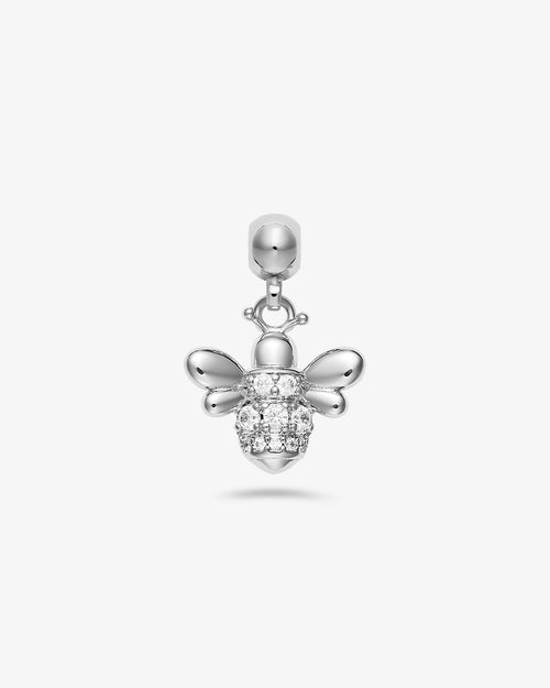 Bee charm - silver