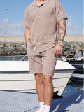 Barcelona erico striped shorts - shitake