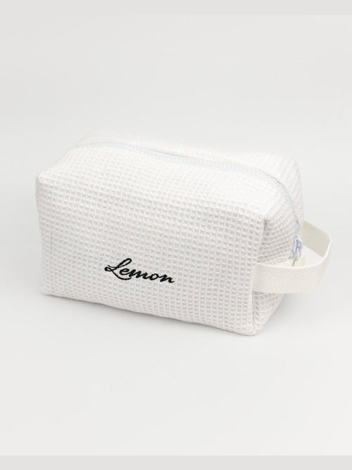Lemon toalettmappe medium - hvit Coated Lemon
