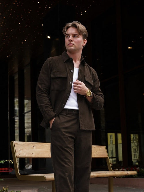 Togger push phin skjortejakke - brown slate by GABBA - Skjorte. 2026, 2601, ansattrabatt, Brando, brando-no, Herre, mottatt30dager, Nyhet, Overshirt, Publisert, Publisertsiste2måneder, Rabattkode, SHLP