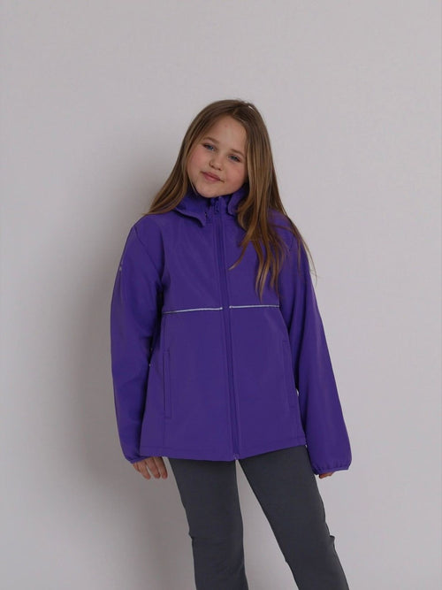 COMA SOFTSHELL JAKKE - Grape Purple 27 KIDS