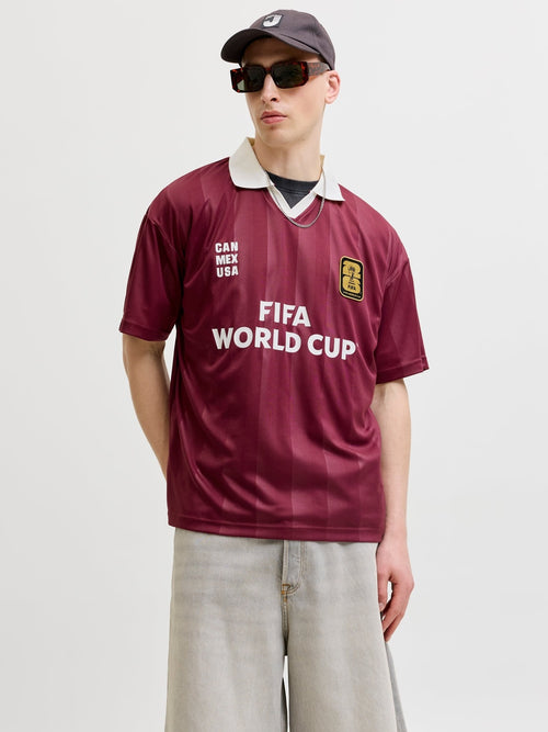 Fifa fotball t-skjorte - cabernet Jack&Jones