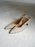 Therese suede sko - taupe