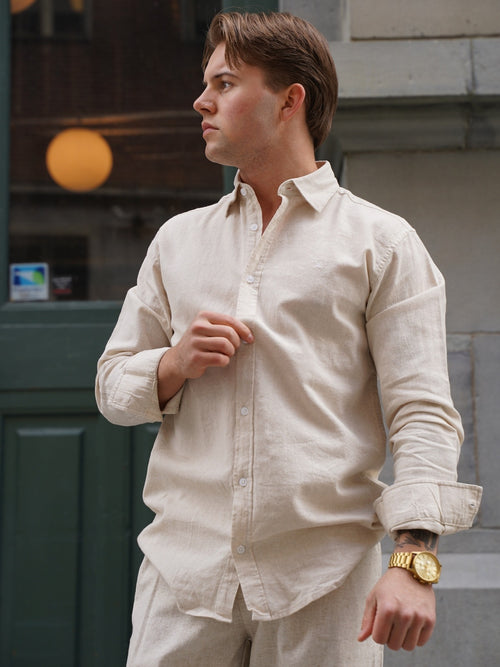 Luca skjorte langermet - light beige by Clean Cut Copenhagen - Skjorte. 1+lagerCitySyd, 1+lagerJekta, 1+lagerSirkus, 1+lagerStrømmen, 1+lagerTriaden, 1+lagerTrondheimTorg, 2024, 2025MWsommersalgstartFase2, 2404, 75%varianter på lager, Allestørrelser, Brando, brando-no, Clean Cut Copenhagen, mottatt30dager, Nyttårssalg25, Nyttårssalg25herre, Pentøy, Publisert, Publisertsiste2måneder, Shirts, SHLP, Skjorte, Sommersalg25, Strikk, YGroup_lucaskjortelangermet