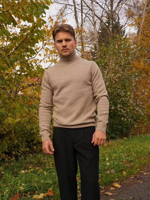 Karl bounty knit roll neck - silver mink melange by Casual Friday - Genser. 2026, 2601, ansattrabatt, Arkiveres?, Brando, brando-no, Herre, Knit, mottatt30dager, Pentøy, Publisert, Rabattkode, SHLP